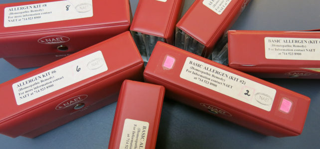 NAET allergy treatment Assortment of allergen vial cases