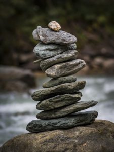 Stack of balanced rocks