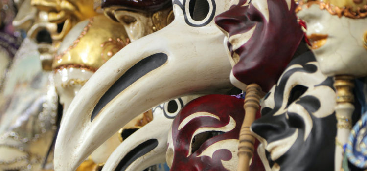 Four Thieves Vinegar Mardi-gras Plague masks